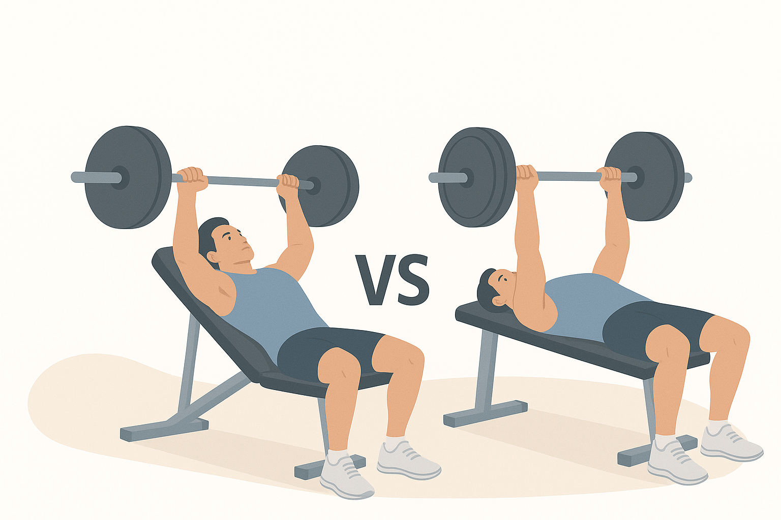 Жим под углом vs жим на горизонтальной скамье: разная работа грудных мышц